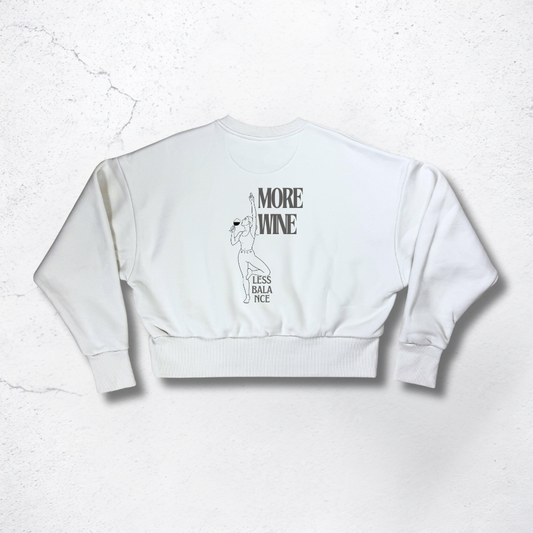 More Wine Crop Sweater - The BTCH Club