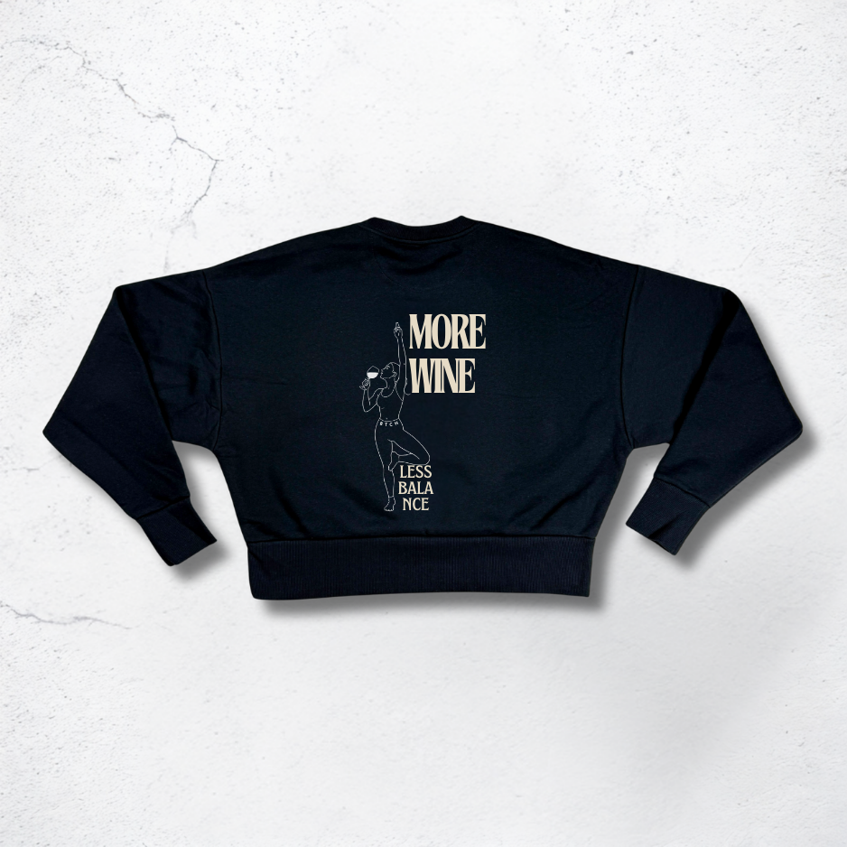 More Wine Crop Sweater - The BTCH Club