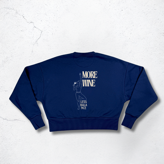 More Wine Crop Sweater - The BTCH Club
