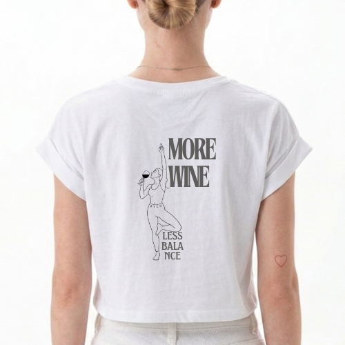 More Wine Crop Top Summer – The BTCH Club