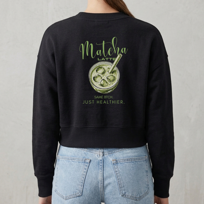 Matcha Crop Sweater - The BTCH Club
