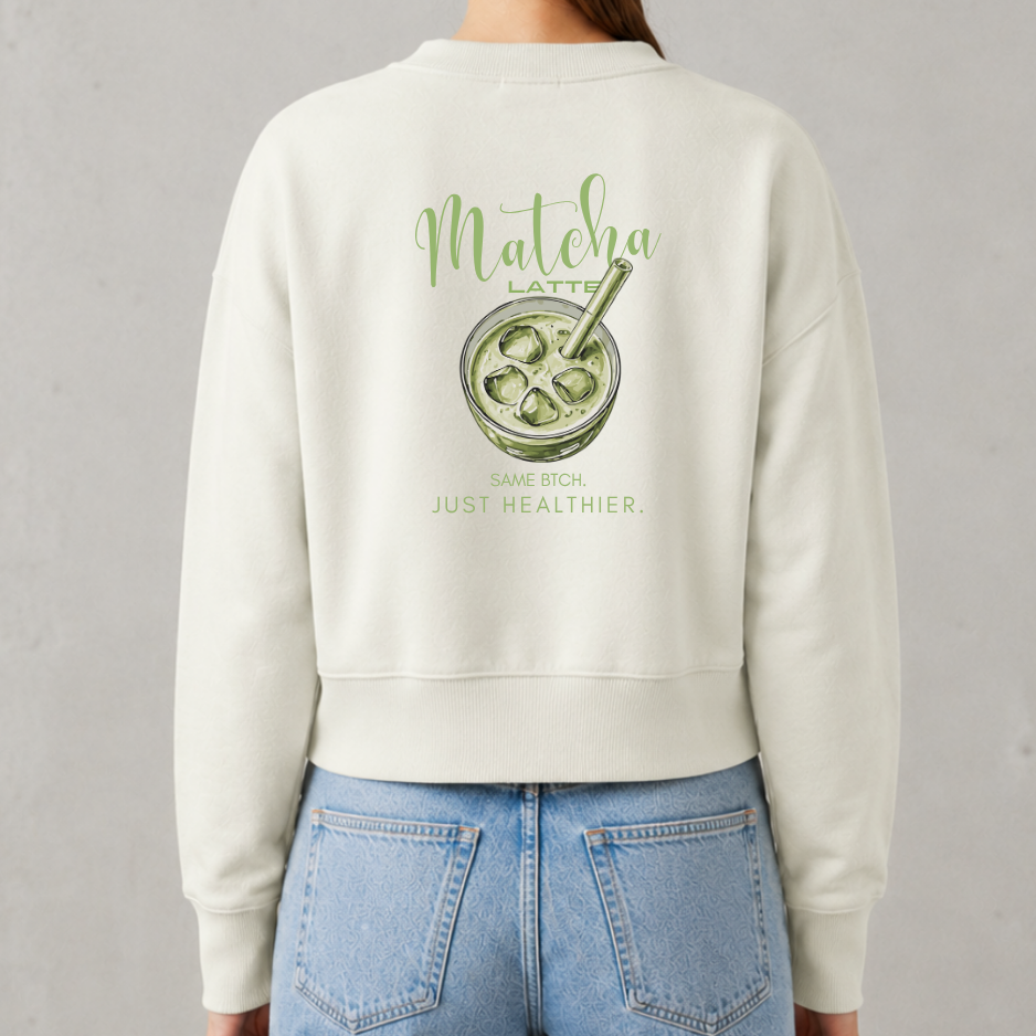 Matcha Crop Sweater - The BTCH Club