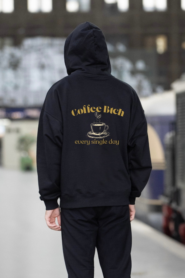 oversized hoodie black coffee The BTCH Club