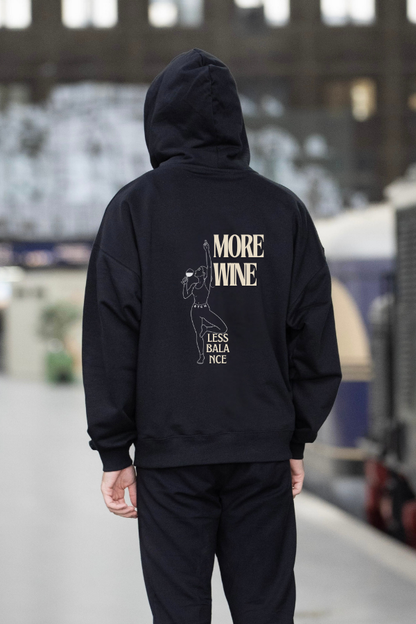 oversized hoodie black more wine The BTCH Club